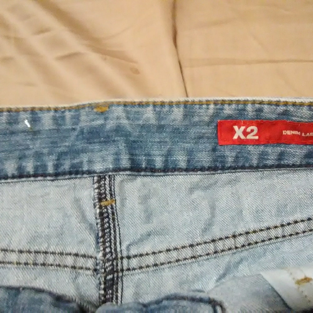 Denim mini skirt